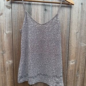 Express Silver Sleeveless Camisole with V-Neck